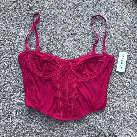 PacSun Tops - NWT Pacsun red lace corset
